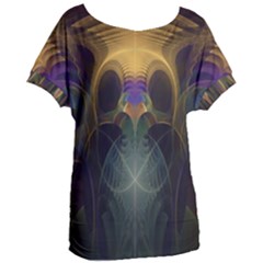 Fractal Colorful Pattern Design Women s Oversized Tee by Wegoenart