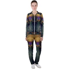 Fractal Colorful Pattern Design Casual Jacket And Pants Set