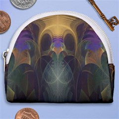 Fractal Colorful Pattern Design Horseshoe Style Canvas Pouch