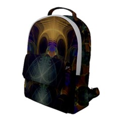 Fractal Colorful Pattern Design Flap Pocket Backpack (large)