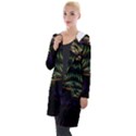 Fractal Colorful Pattern Fantasy Hooded Pocket Cardigan View1