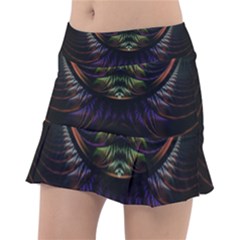 Fractal Colorful Pattern Fantasy Tennis Skirt