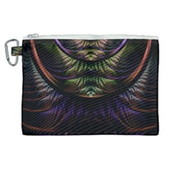 Fractal Colorful Pattern Fantasy Canvas Cosmetic Bag (xl) by Wegoenart