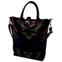 Fractal Colorful Pattern Fantasy Buckle Top Tote Bag View1