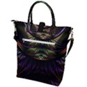 Fractal Colorful Pattern Fantasy Buckle Top Tote Bag View2