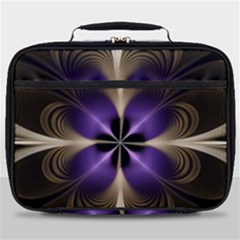 Fractal Glow Flowing Fantasy Full Print Lunch Bag by Wegoenart