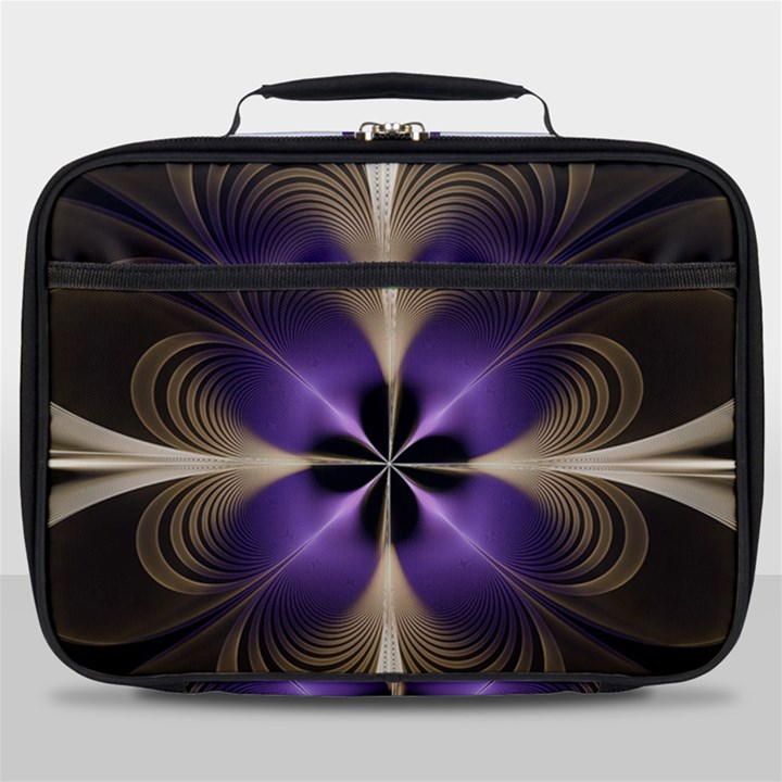 Fractal Glow Flowing Fantasy Full Print Lunch Bag