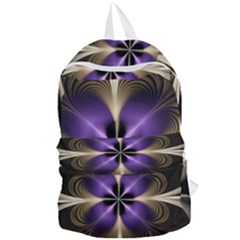 Fractal Glow Flowing Fantasy Foldable Lightweight Backpack by Wegoenart