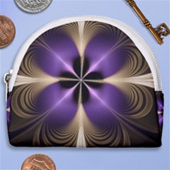 Fractal Glow Flowing Fantasy Horseshoe Style Canvas Pouch