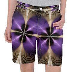 Fractal Glow Flowing Fantasy Pocket Shorts