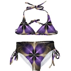 Fractal Glow Flowing Fantasy Kids  Classic Bikini Set