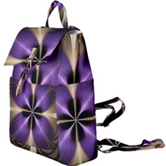 Fractal Glow Flowing Fantasy Buckle Everyday Backpack by Wegoenart