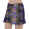 Fractal Blue Tin Pattern Texture Tennis Skirt View1