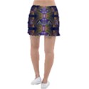 Fractal Blue Tin Pattern Texture Tennis Skirt View2