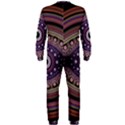 Fractal Pink Eye Fantasy Pattern OnePiece Jumpsuit (Men)  View2