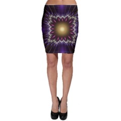 Fractal Rays Geometry Space Glow Bodycon Skirt by Wegoenart