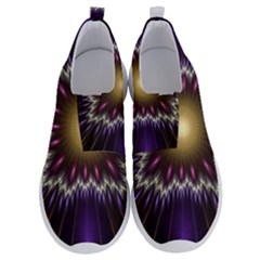 Fractal Rays Geometry Space Glow No Lace Lightweight Shoes