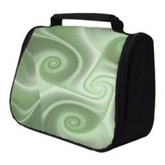 Fractal Green White St Patricks Day Full Print Travel Pouch (small)