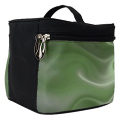 Fractal Green White St Patricks Day Make Up Travel Bag (small) by Wegoenart