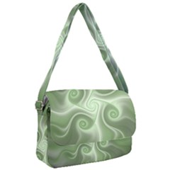 Fractal Green White St Patricks Day Courier Bag