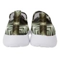 Fractal Silver Waves Texture Women s Slip On Sneakers View4