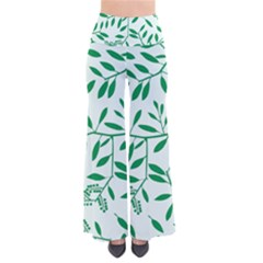 Leaves Foliage Green Wallpaper So Vintage Palazzo Pants by Wegoenart