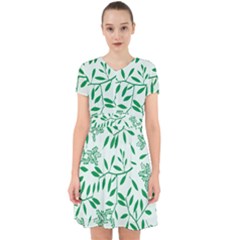 Leaves Foliage Green Wallpaper Adorable In Chiffon Dress by Wegoenart