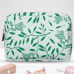 Leaves Foliage Green Wallpaper Make Up Pouch (medium) by Wegoenart