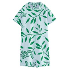 Leaves Foliage Green Wallpaper Kids  Boyleg Half Suit Swimwear