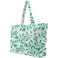 Leaves Foliage Green Wallpaper Simple Shoulder Bag