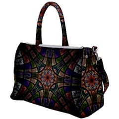 Fractal Detail Elements Pattern Duffel Travel Bag by Wegoenart