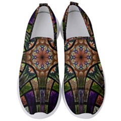 Fractal Detail Elements Pattern Men s Slip On Sneakers