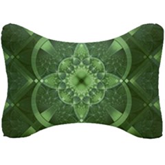 Fractal Green St Patrick S Day Seat Head Rest Cushion by Wegoenart