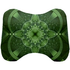 Fractal Green St Patrick S Day Head Support Cushion by Wegoenart