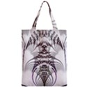 Fractal Delicate Intricate Zipper Classic Tote Bag View1