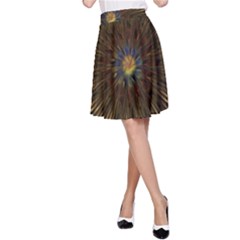 Fractal Golden Spiral Geometry A-line Skirt by Wegoenart