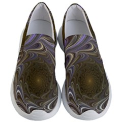 Fractal Waves Whirls Modern Women s Lightweight Slip Ons by Wegoenart