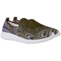 Fractal Waves Whirls Modern Men s Slip On Sneakers View3