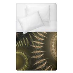 Fractal Steampunk Gears Fantasy Duvet Cover (single Size) by Wegoenart