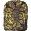 Fractal Floral Gold Golden Full Print Backpack View1