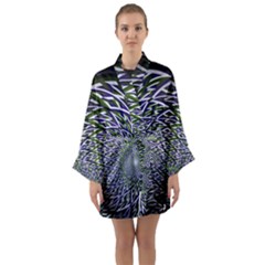 Fractal Mirror Flowers Long Sleeve Kimono Robe by Wegoenart