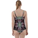 Fractal Floral Fantasy Flower Twist Front Tankini Set View2