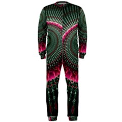 Fractal Circle Fantasy Texture Onepiece Jumpsuit (men)  by Wegoenart