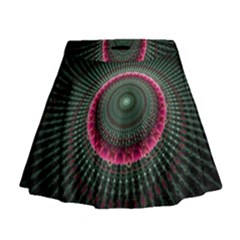 Fractal Circle Fantasy Texture Mini Flare Skirt by Wegoenart