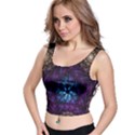 Geometry Fractal Colorful Geometric Crop Top View1