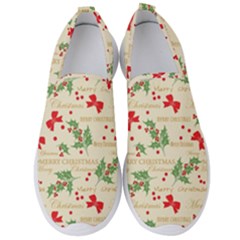 Christmas Paper Scrapbooking Men s Slip On Sneakers by Wegoenart