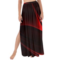 Abstract Curve Dark Flame Pattern Maxi Chiffon Tie-up Sarong by Wegoenart