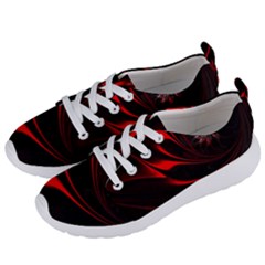 Abstract Curve Dark Flame Pattern Women s Lightweight Sports Shoes by Wegoenart