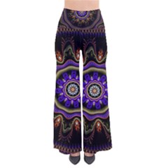 Fractal Vintage Colorful Decorative So Vintage Palazzo Pants by Wegoenart