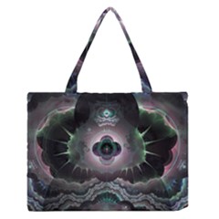 Fractal Pattern Texture Design Zipper Medium Tote Bag by Wegoenart